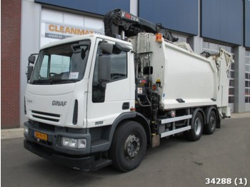 Ginaf C 3127 Hiab 21 ton/meter Kran - Vůz na odvoz odpadků