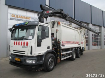 Ginaf C 3128 Euro 5 Hiab 21 ton/meter Kran - Vůz na odvoz odpadků