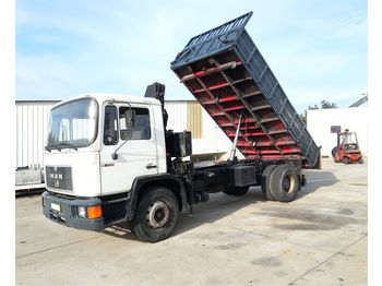 Sklápěč MAN 18.232 left hand drive 6 cylinder 17.7 ton with PM102 crane: obrázek 1