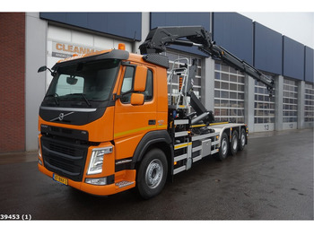 Hákový nosič kontejnerů, Auto s hydraulickou rukou Volvo FM 420 8x2 HMF 28 ton/meter laadkraan: obrázek 1