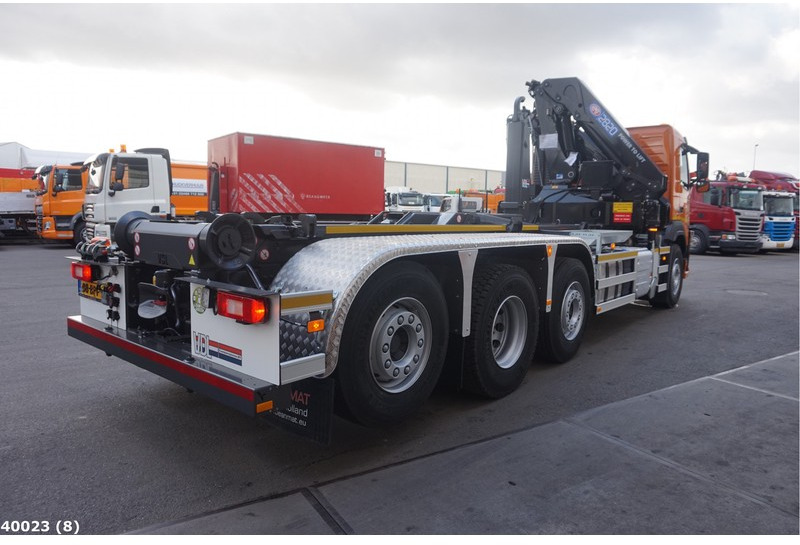 Hákový nosič kontejnerů Volvo FM 420 8x2 HMF 28 ton/meter laadkraan: obrázek 4