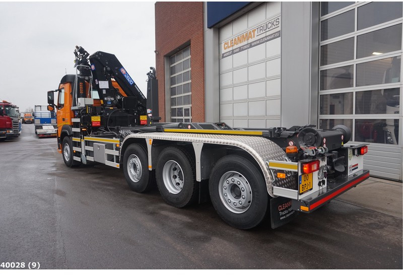 Hákový nosič kontejnerů, Auto s hydraulickou rukou Volvo FM 420 8x2 HMF 28 ton/meter laadkraan: obrázek 3