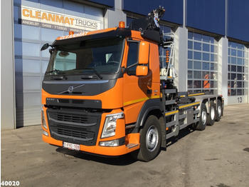 Hákový nosič kontejnerů, Auto s hydraulickou rukou Volvo FM 420 8x2 HMF 28 ton/meter laadkraan Welvaarts weighing system: obrázek 2