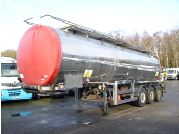 Clayton Chemical tank inox 30.4 m3 / 1 comp + pump - Cisternový návěs