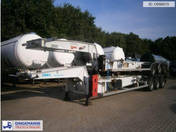 Asca 3-axle tank container trailer 20 ft. ADR/GGVS - Kontejnerovy návěs/ Výměnná nástavba