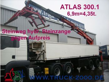 LANGENDORF Stein/Baustoff+Heck Kran ATLAS 300.1 Bj.1999 - Návěs