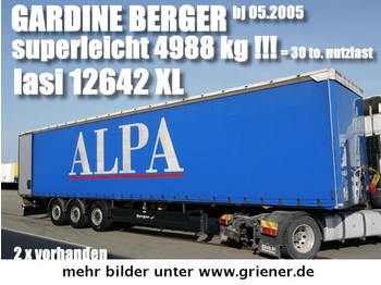  BERGER SAPL 24/ LASI XL / 4988 kg leergewicht !! - Plachtový návěs