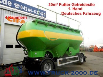 Feldbinder HEUT 30m³ Futter-Getreide-Silo 4 Kammern 1.Hand - Cisternový přívěs