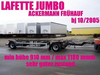 Ackermann LAFETTE JUMBO 910 - 1180 mm zwillingsbereift 2 x - Kontejnerovy přívěs/ Výměnná nástavba