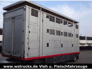 Menke 3 Stock Ausahrbares Dach Vollalu  - Přívěs na přepravu zvířat