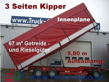 KEMPF 3-Seiten Getreidekipper 67m³   9.80m Aufbaulänge - Skříňový přívěs