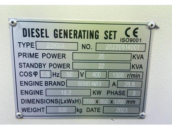 Beinei 4M18 - 22 kVA Generator - DPX-20900  - Elektrický generátor: obrázek 4