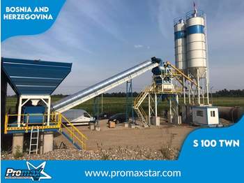 PROMAX Stationary Concrete Batching Plant S100-TWN (100m3/h) - Betonárna