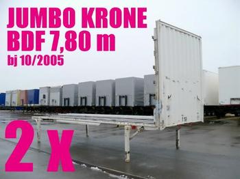 Krone WECHSELBRÜCKE PLATEAU JUMBO 7,80 2 x - Výměnná nástavba/ Kontejner